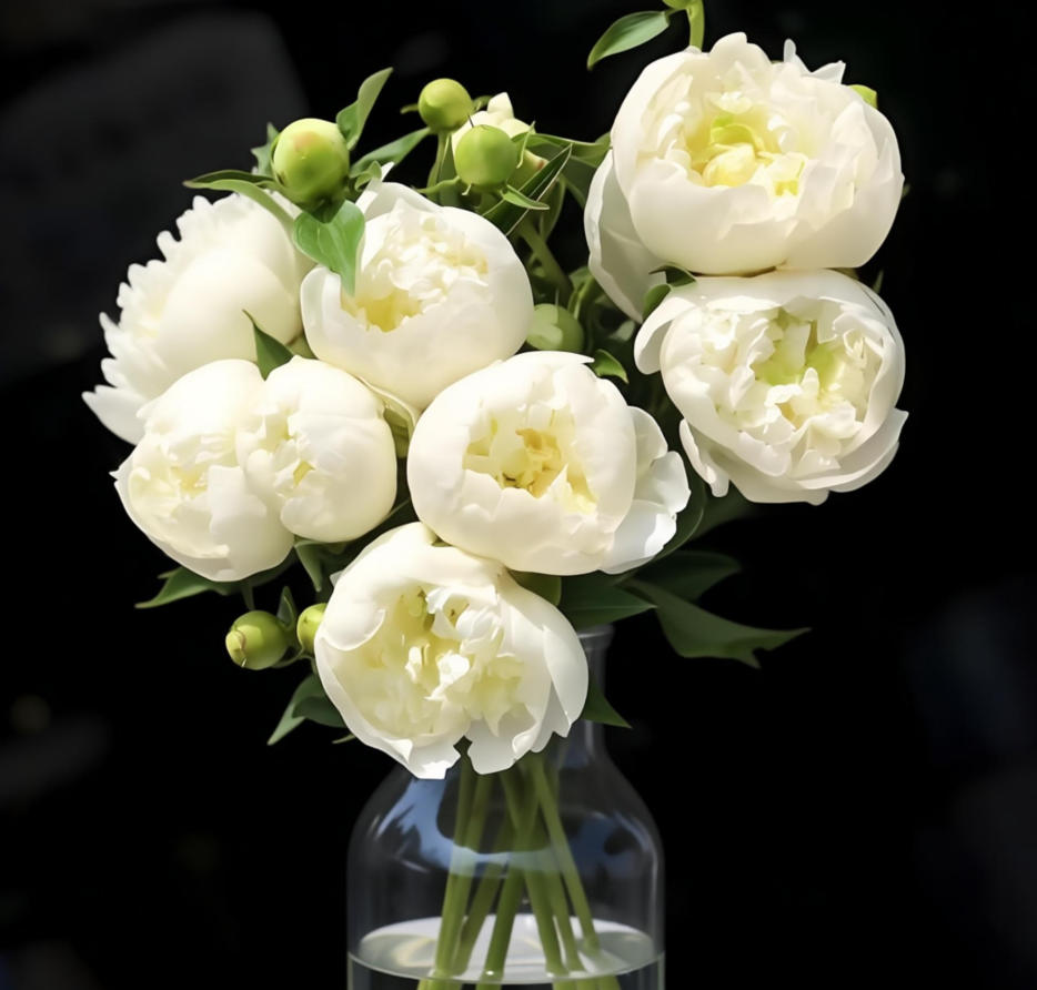 奶油碗芍药鲜切花